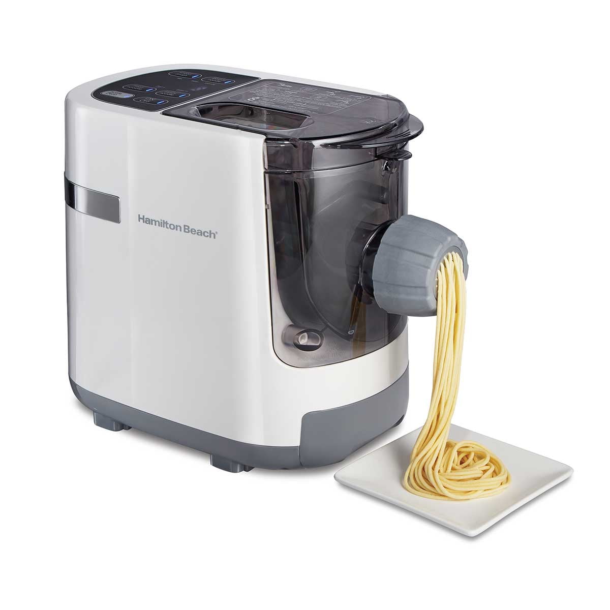 Pasta Machine with Clean Tools Pasta and Noodle Maker Machine GEKER Pasta Maker Automatic Electric Noodle Maker Machine with 6 Different Pasta Shapes Model 