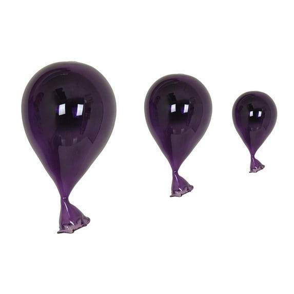 Crestview Glass Ballons Statue in Purple Glass Finish CVGBP551D
