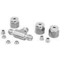 thumbnail image 4 of Conector de férula de compresión en T de diámetro igual 316 de acero inoxidable forjado en matriz SS‑600‑3Ф3, 4 of 9