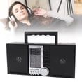 thumbnail image 1 of Portable AM  Shortwave Radio with Bluetooth, 4 in 1 Emergency Radio with Dual Driver Speakers, 2400mAh Rechargeable, Support USB Drive, Storage Card, 1 of 7