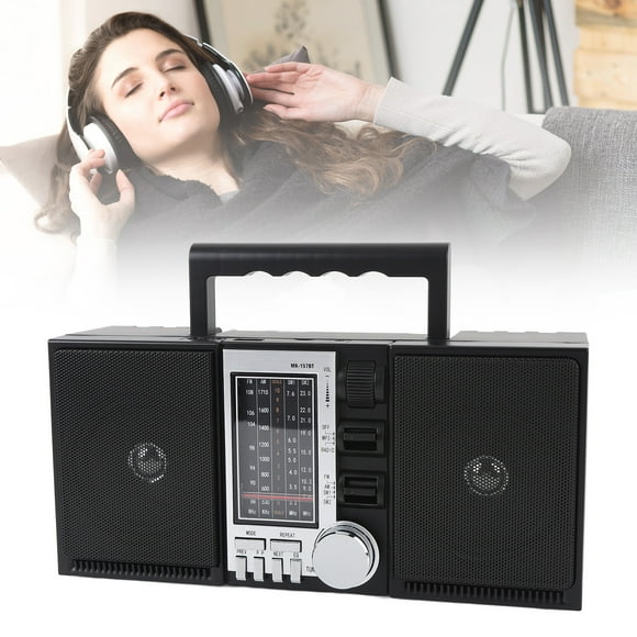 Radios Portable AM , Bluetooth Speaker Stereo Portable Radio with 2400mAh Battery, Long Play Time for AM Radio and Music Streaming