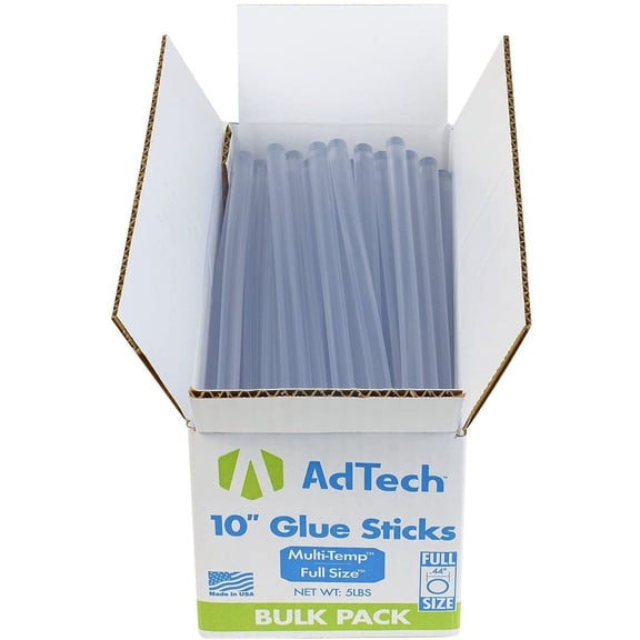 AdTech 10" Full Size Multi-Temp Hot Glue Sticks, 85 Sticks