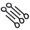 Black, variant on 7/32 Inch Hex Key, 5 Pcs Hex Dogging Key Round Standard Hexagon Wrench Door Keychain for Push Bar Exit Device, Silver