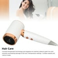 thumbnail image 4 of Hair Dryer, 20000 RPM Professional High Speed Blow Dryer, with Diffuser Nozzle, 1400W Negative Ionic Blow Dryer for Home Travel Dormitory, 4 of 7