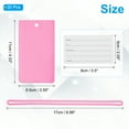 thumbnail image 2 of Uxcell Luggage Tags Flexible Travel Bag Name ID Identifier Label Tags Travel Essentials Pink, 2 of 6