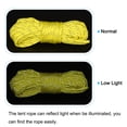 thumbnail image 4 of Uxcell 49.2Ft 4mm Nylon Reflective Tent Rope Guyline Camping Cord Yellow, 4 of 5
