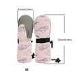 thumbnail image 5 of XIMIN Kids Long Cuff Snow Mittens Waterproof Thumbless Ski Gloves Warm Thicken Winter Mitten Kids Insulated Winter Snow Gloves for Girls Boys, 5 of 8