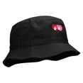 thumbnail image 5 of Couple Heart Embroidered Bucket Hat - Black OSFM, 5 of 5