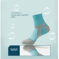 thumbnail image 3 of 6 Pairs Ankle Running Socks Low Cut Breathable Sports Tab Cushioned Casual Cotton Socks for Men and Women , Size 6-12, 3 of 6