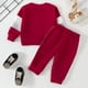 thumbnail image 5 of Gibobby Conjunto de pants para niño Conjunto de 2 piezas de camisetas y pantalones de manga larga para bebés y niños pequeños(Rojo, 12-18 Meses), 5 of 5