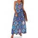 thumbnail image 1 of Nuevo vestido sin mangas azul violeta con estampado de mosaico marroquí, vestidos de verano para mujer, 1 of 7