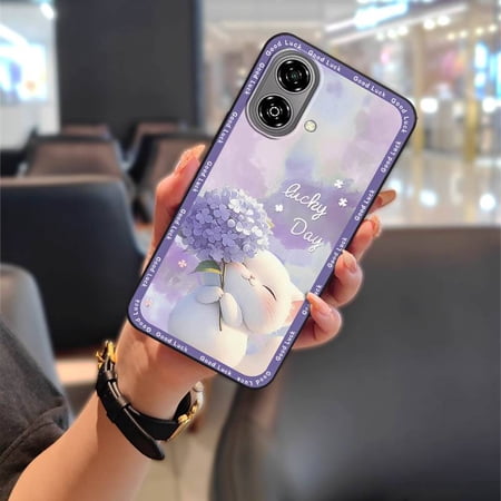 LYM-Phone Case For ZTE Blade A36E, TPU Graffiti Cute Soft case Shockproof Back Cover Full wrap Protective Durable Waterproof Silicone Cartoon Phone Pouch Dirt-resistant Fashion Design