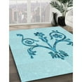 thumbnail image 2 of Ahgly Company Indoor Round Patterned Electric Blue Area Rugs, 8' Round, 2 of 6
