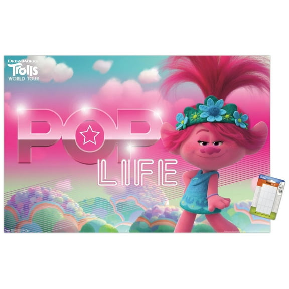 DreamWorks Trolls 2 - Pop Life Wall Poster, 14.725" x 22.375"