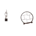 thumbnail image 1 of Figura decorativa de resina con soporte de madera. Ideal como organizador para la mesa de centro, la oficina o cualquier otro espacio., 1 of 8