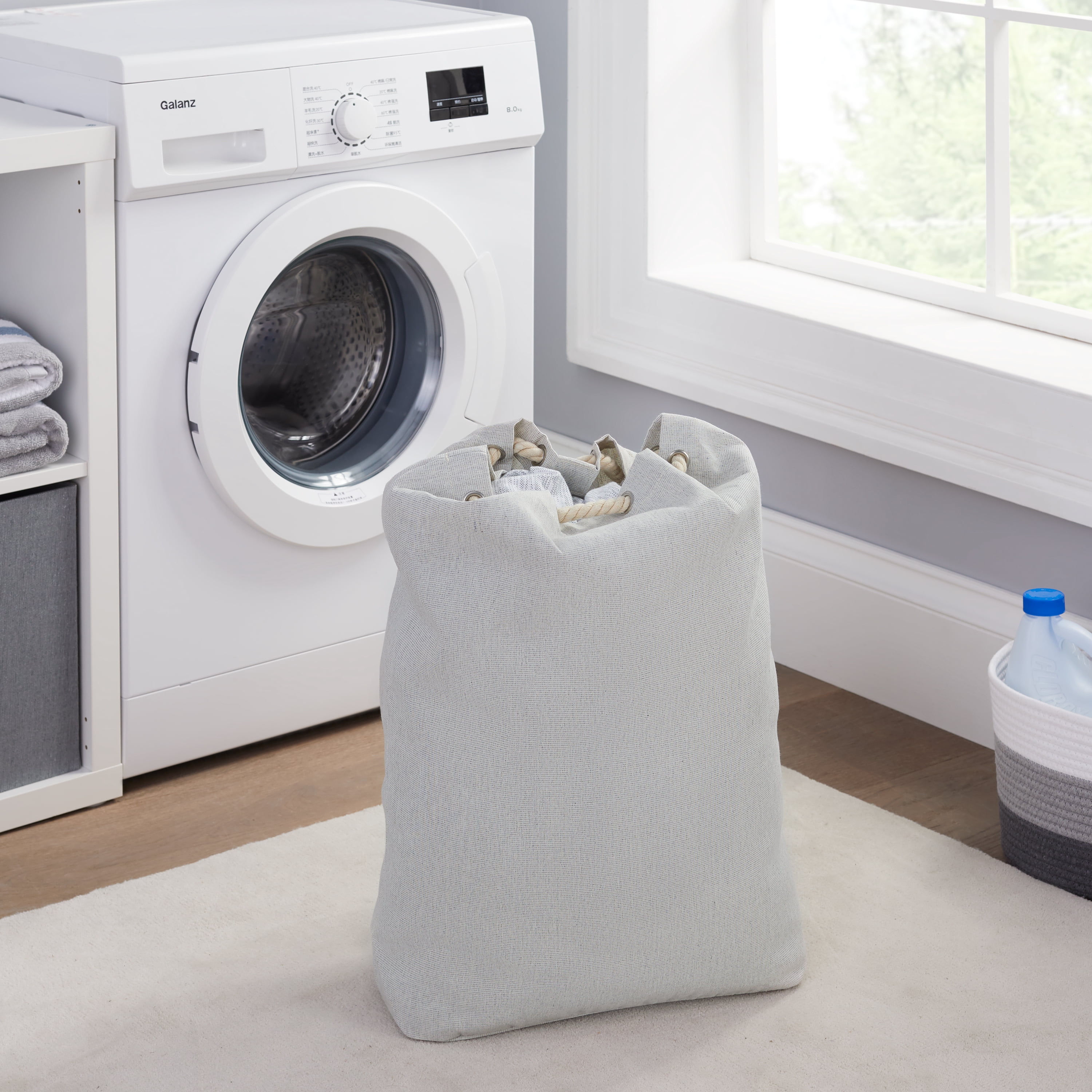 Better Homes & Gardens Polyester and Cotton Canvas Laundry Bag