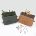 thumbnail image 4 of Wessleco Organisateur d'Outils en Toile Robuste : Grand Sac de Rangement Portable Gris pour Maison, Réparations Auto & Camping – Design Spacieux et Durable avec Compartiments d'Accès Faciles pour Électriciens, Entrepreneurs &, 4 of 5