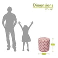 thumbnail image 6 of Majestic Home Goods Pouf Links Coral, 6 of 6