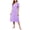 ZSL-Lavender, variant on FEREMO Sleeveless Nightgowns for Women 100%Cotton V Neck Sleepwear