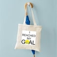 thumbnail image 6 of CafePress - Reached My Goal Tote Bag - Unisex Canvas Tote Bag, Beige, 1-Piece, 6 of 8