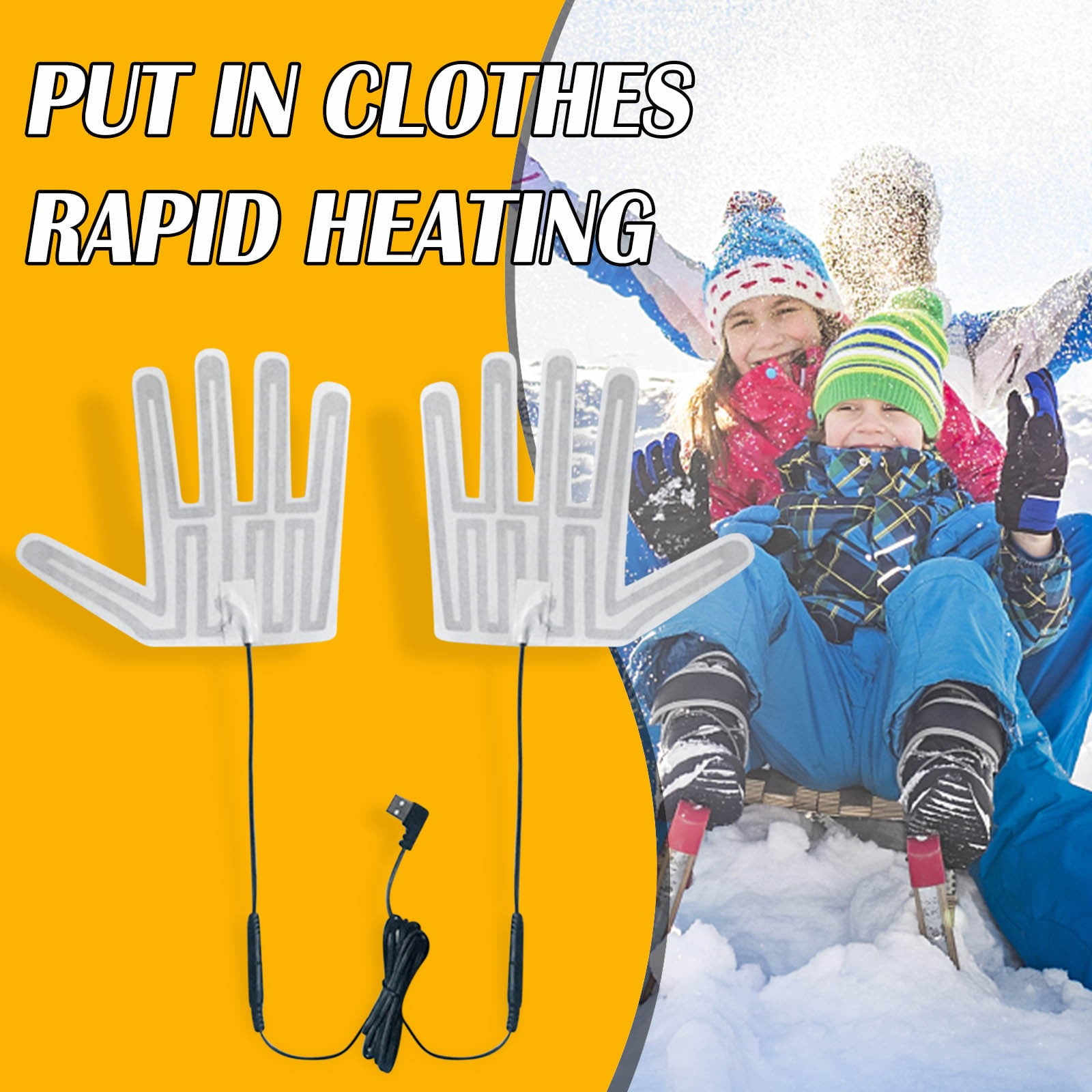 Portable USB Heating Pad Carbon Fiber Film Hand Warmer for Sore  Muscles,Neck,Back,Legs,Safe Low Consumption Heating,DIY Heated  Clothing,Home Warm Use