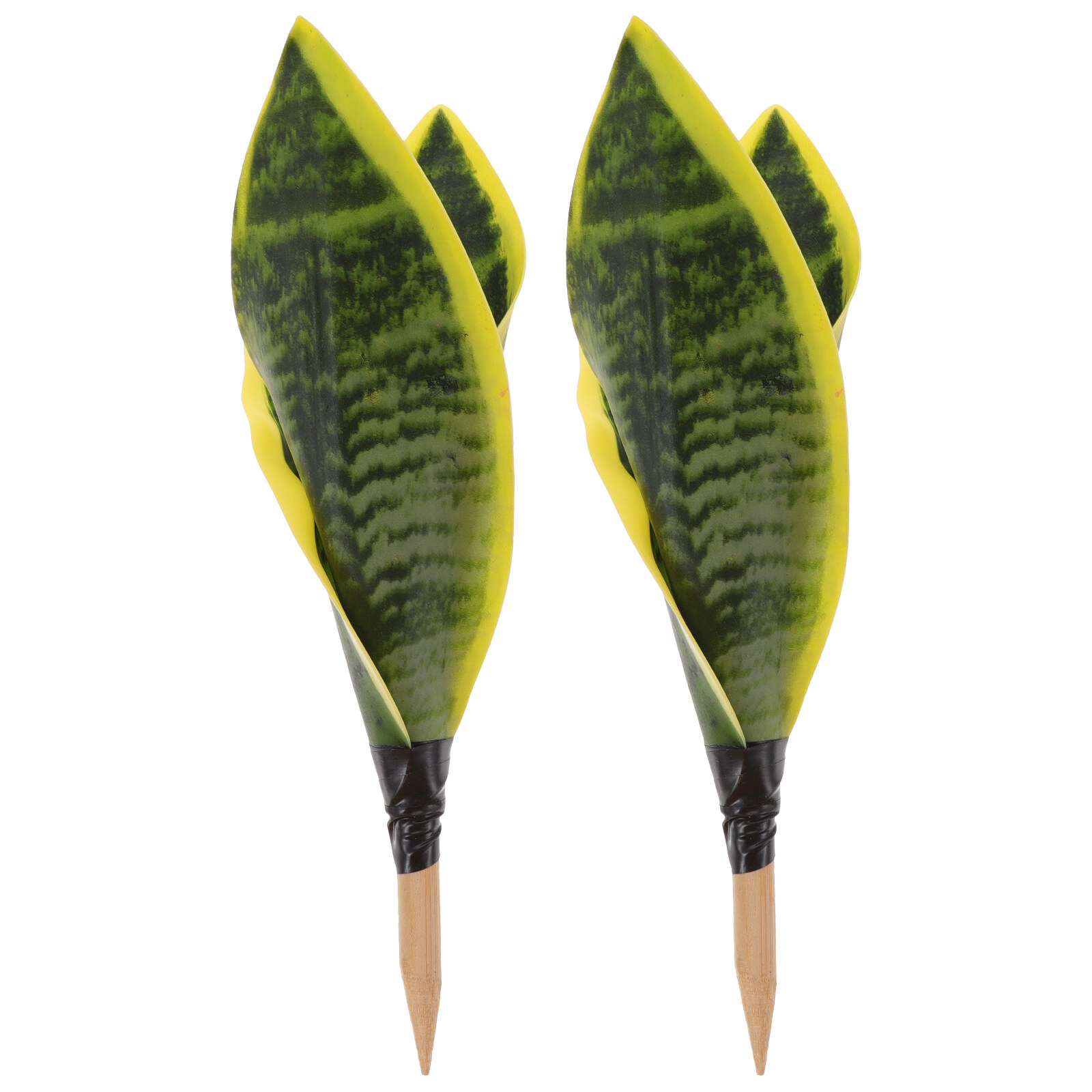2Pcs Artificial Snake Plants Faux Snake Plants Artificial Plant Decors