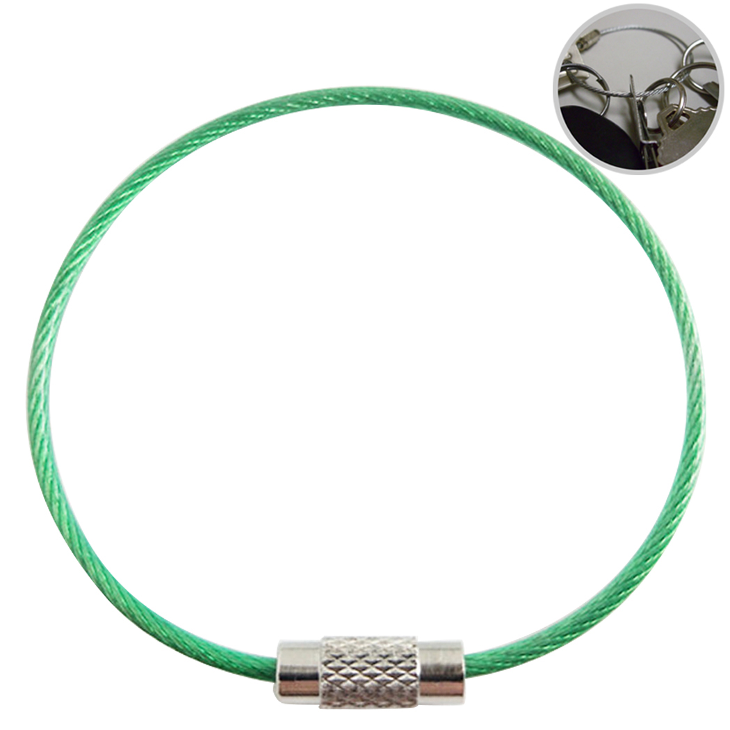 Coofit Key Wire Cable Stainless Steel Multipurpose Key Wire Ring Key