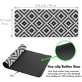 thumbnail image 6 of Large Mouse Pad Black and White XXL Mousepad Gaming Mouse Pads Computer Desk Mats Extra Large Desk Pad Non-Slip Rubber Base 35.4" X 15.7" for Game Office, Classic Rhombus Pattern, 6 of 6