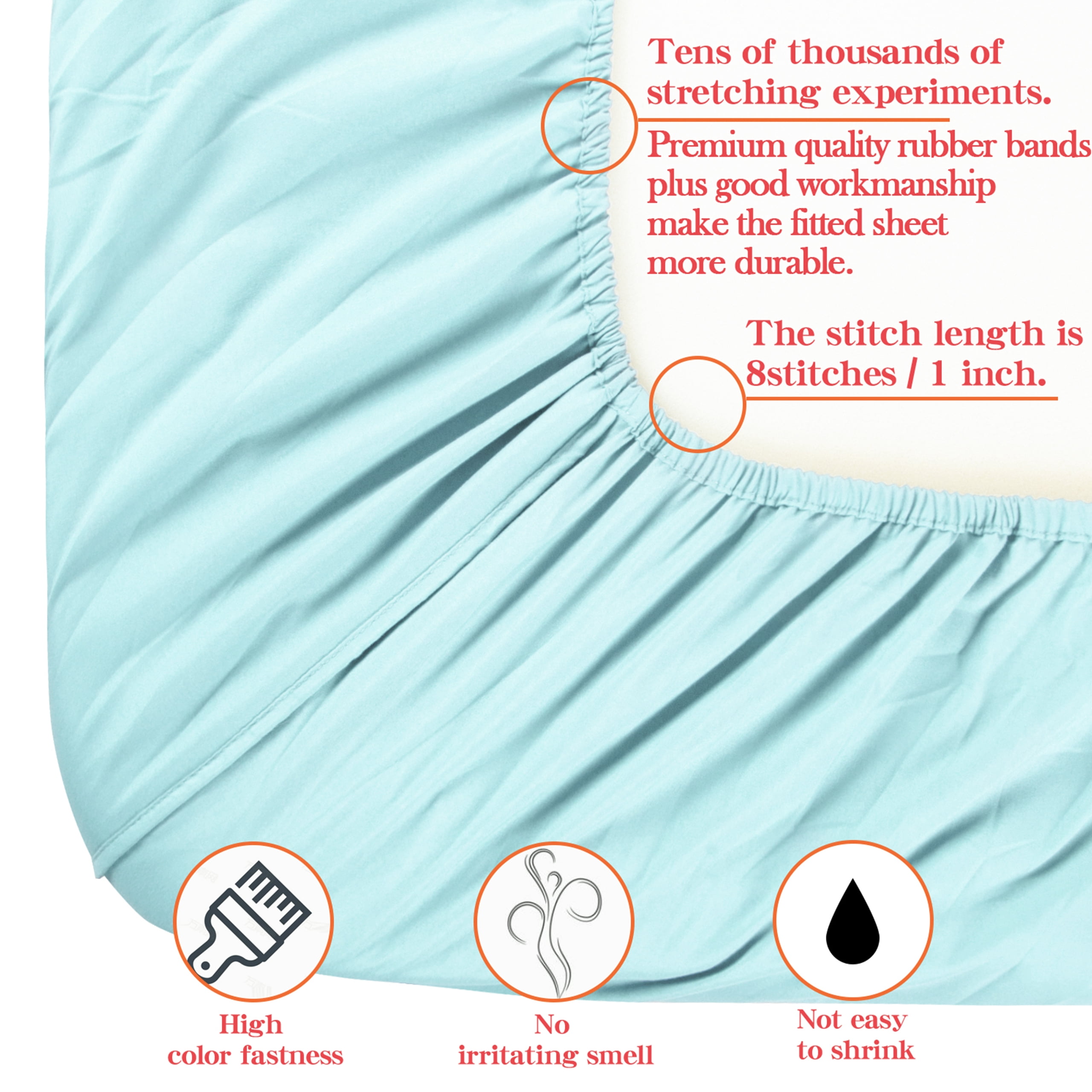 Ntbay 4 Piece Microfiber Toddler Bedding Set, Ultra Soft and Breathable Crib Sheet Set, Includes Quilted Comforter, Fitted Sheet, Flat Top Sheet and Envelope Pillowcase, Aqua Blue