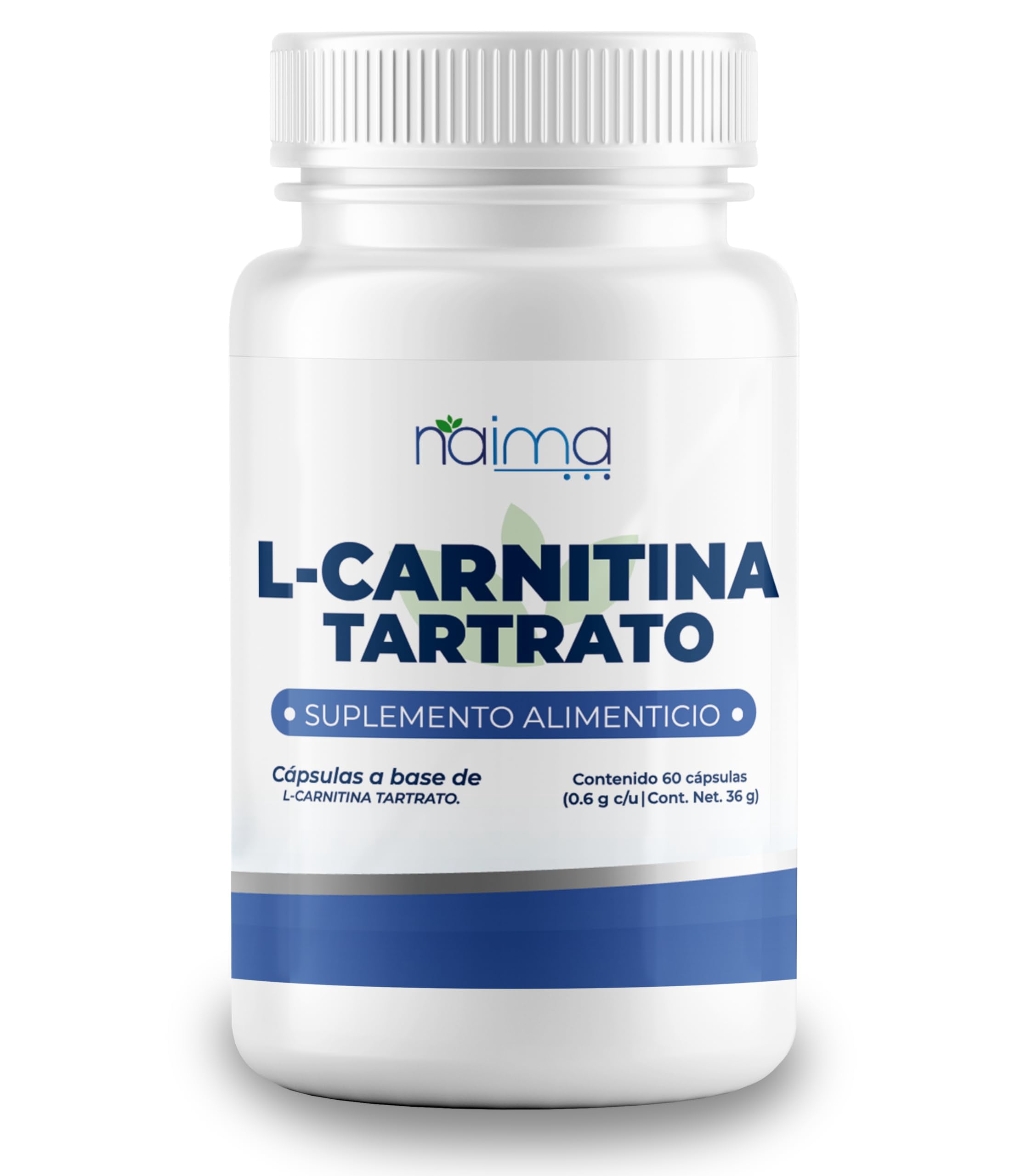 NAIMA L-Carnitina Tartrato, 60 Cápsulas | Suplemento Alimenticio 100% Puro| Ingredientes Naturales, Sin Aditivos | Energía, Rendimiento Físico y Bienestar General NAIMA L-Carnitina Tartrato, 60 Cápsulas | Suplemento Alimenticio 100% Puro| Ingredientes Naturales, Sin Aditivos | Energía, Rendimiento Físico y Bienestar General