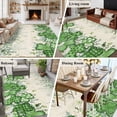thumbnail image 5 of 8x10 Area Rugs for Living Room, St. Patrick's Non Slip Area Rugs for Kitchen Bedroom Entryway, Luck Shamrock Eucalyptus Leaves Flowers Vintage Washable Carpet Runner Rug Floor Mats for Bedroom, 5 of 8
