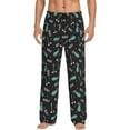 thumbnail image 1 of Gaeub Golf Bags And Balls Print Mens Pajama Pants,Lounge Pants With Pockets And Drawstring-Large, 1 of 6