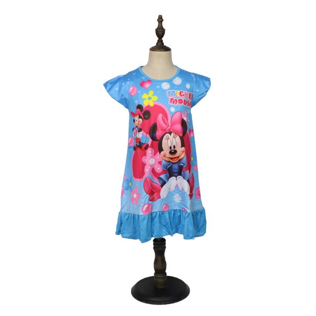 2023 vestido de princesas de Disney Minnie para niñas, ropa de verano para niños, pijamas para niños, vestidos de cumpleaños de ratón, disfraz informal 3-8Y6T-M Gao Jinjia LED