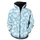 thumbnail image 1 of Sudadera con capucha y cremallera para hombre, con estampado de copos de nieve de invierno, divertida, 3D, informal, de gran tamaño, unisex, de manga larga, estilo hip hop, primavera y otoño, 1 of 6