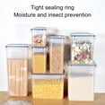 thumbnail image 4 of Sealed Storage Jar Box Vacuum Proof Storage Transparent Airtight Jar Kitchen Storage Case with Lid Leakproof Crispers Storage Organizer, 4 of 12