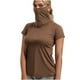 thumbnail image 3 of TaTaai Short Sleeve Sun Protective Top, Women's Built-in Face Mask UPF Shirt, Breathable Casual Wear for Hiking and Summer Activities Gift, 3 of 7