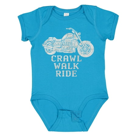 

Inktastic Crawl Walk Ride Motorcycle Gift Baby Boy or Baby Girl Bodysuit