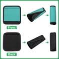 thumbnail image 3 of Uxcell 3 Pcs Envoltura de Asa de Equipaje para Maleta, Cubierta de Agarre de Neopreno, Identificadores de Equipaje para Maletas, Bolsas de Compras y Viaje, Azul Lago, 3 of 7