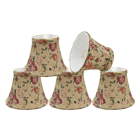 Aspen Creative Corporation 5'' Fabric Bell Candelabra Shade (Set of 5)