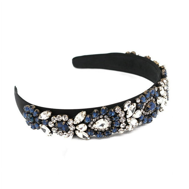 Diademas de cristal a la moda, accesorios para el cabello con piedras preciosas barrocas, diadema a la moda, diademas para mujer
