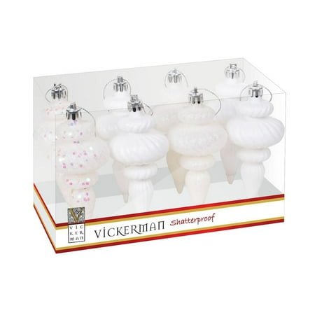 Vickerman 480151 - 4" White 4 Assorted Finish Finial ...