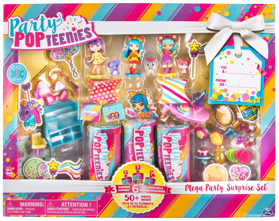 Poptastic Playset With Confetti  Exclusive Collectible New Party Popteenies 