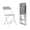 Grey, variant on Hercules Set of 10 Indoor/Outdoor Heavy-Duty Plastic Folding Chairs, Foldable Commercial Stacking Chairs with 650-lb. Static Weight Capacity, White