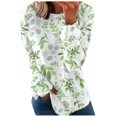 thumbnail image 1 of Sudadera recreativa con estampado de cuello redondo para mujer Tops de manga larga Fridja bvmnju586, 1 of 8