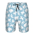 thumbnail image 3 of Salouo Cute Animals Pattern Swim Trunks for Men,Men's Hawaiian Bathing Suit Swimsuits Quick Dry Swimming Board Shorts Beach Shorts with Pockets-3X-Large, 3 of 6