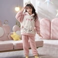 thumbnail image 5 of Pijamas de invierno para niños de Anime Sanrio Hello Kitty Cinnamoroll Kuromi, bonitos pijamas de terciopelo coral de My Melody, cálidos y gruesos, regalo para niñas, 5 of 5