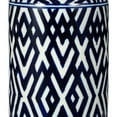 thumbnail image 4 of CC Home Furnishings Small Geometric Round Lidded Jar - 13.75" - Blue and White, 4 of 7