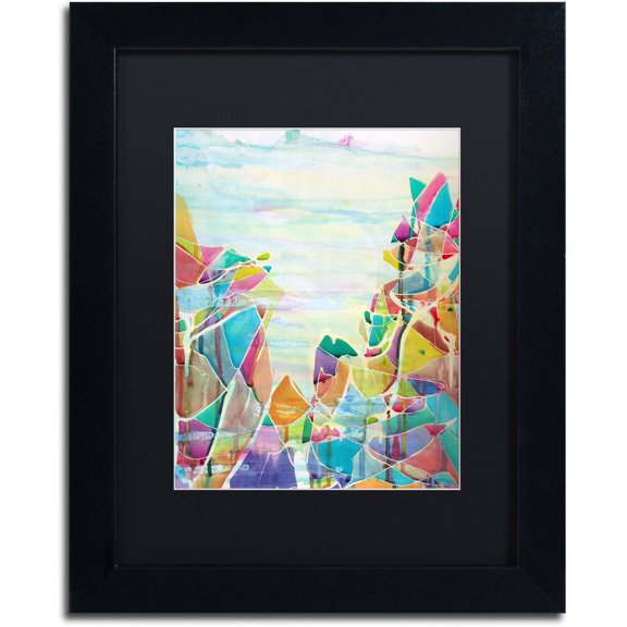 Trademark Fine Art "Pico de Orizaba" Canvas Art by Lauren Moss Black Matte, Black Frame