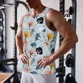 thumbnail image 5 of KLL Elephant Tree Print Men's Muscle Gym Workout Stringer Tank Tops Bodybuilding Fitness T-Shirts Tank Tops Men-4X-Large, 5 of 7