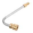 thumbnail image 1 of HINTRMENT 1Pcs Stainless Steel Extension Rod 17CM for Home Cleaning and Outdoor Use Pressure Washer Fitting Adapter, 1 of 7